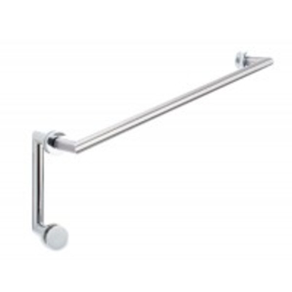 Coda 24" c/c Towel Bar x 6" c/c Pull Polished Chrome Portals Luxury
